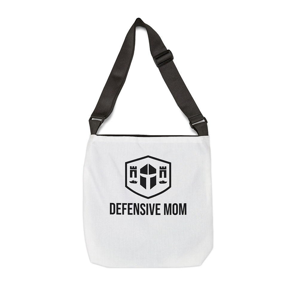 Thumbnail: Defensive Mom Adjustable Tote Bag