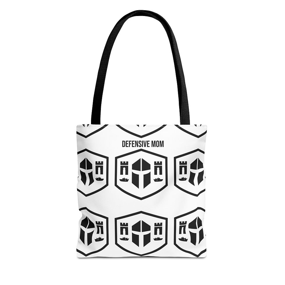 Thumbnail: Defensive Mom Pattern Tote Bag
