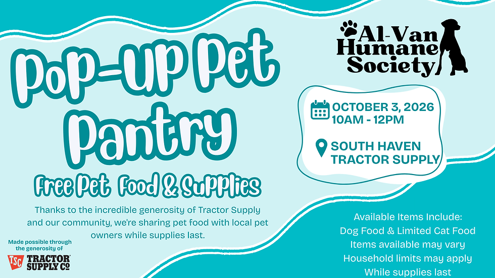 Pop-Up Pet Food Pantry