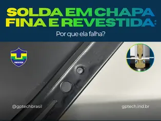 Solda em chapa fina revestida danificada em comparativo com ponto clincado limpo por conformação MECÂNICA a frio da GPTECH, com corte em cogumelo (raio-X)