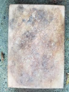 Salt block cleaning