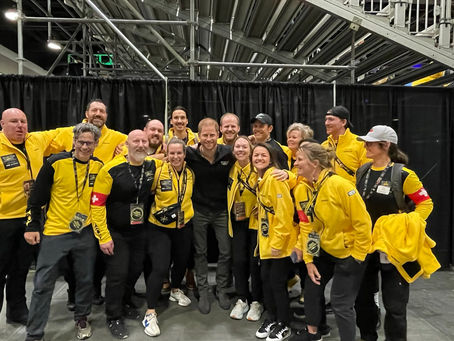 Dr. Mike Hadbavny sports chiropractor FRCCSS(C) and Prince Harry, at the 2025 Invictus Games Vancouver Whistler