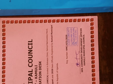 Certificate renewed for Aim Born Champions Children Africa.