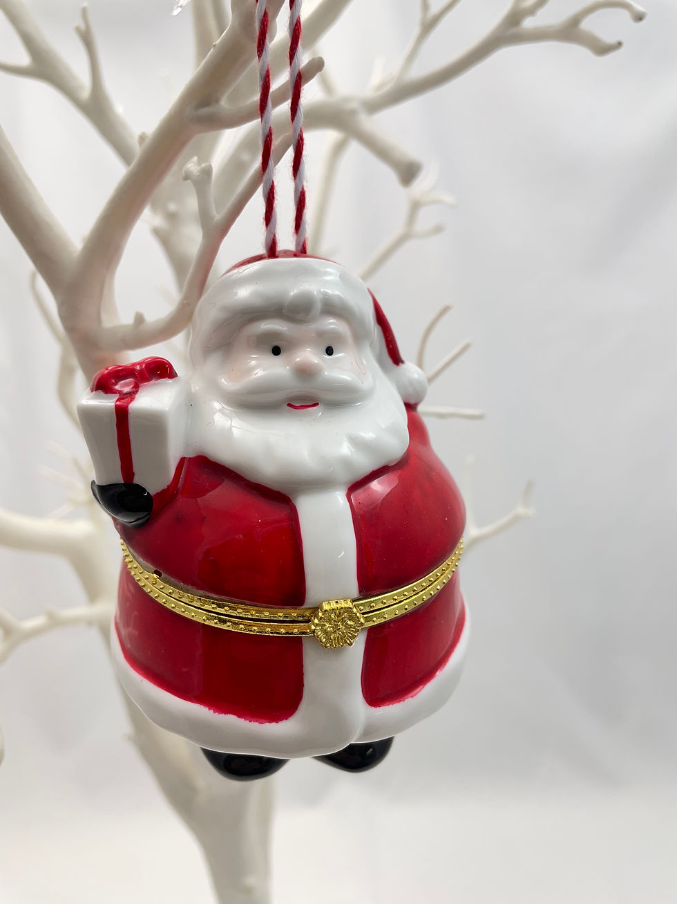 Thumbnail: Santa Bauble Trinket Holder Tree Decoration
