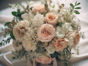 Vintage Bloom: Stylish Bridal Floral Arrangements