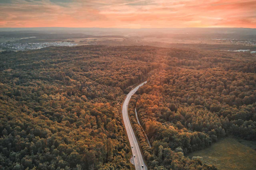 Zračni posnetek pokrajine