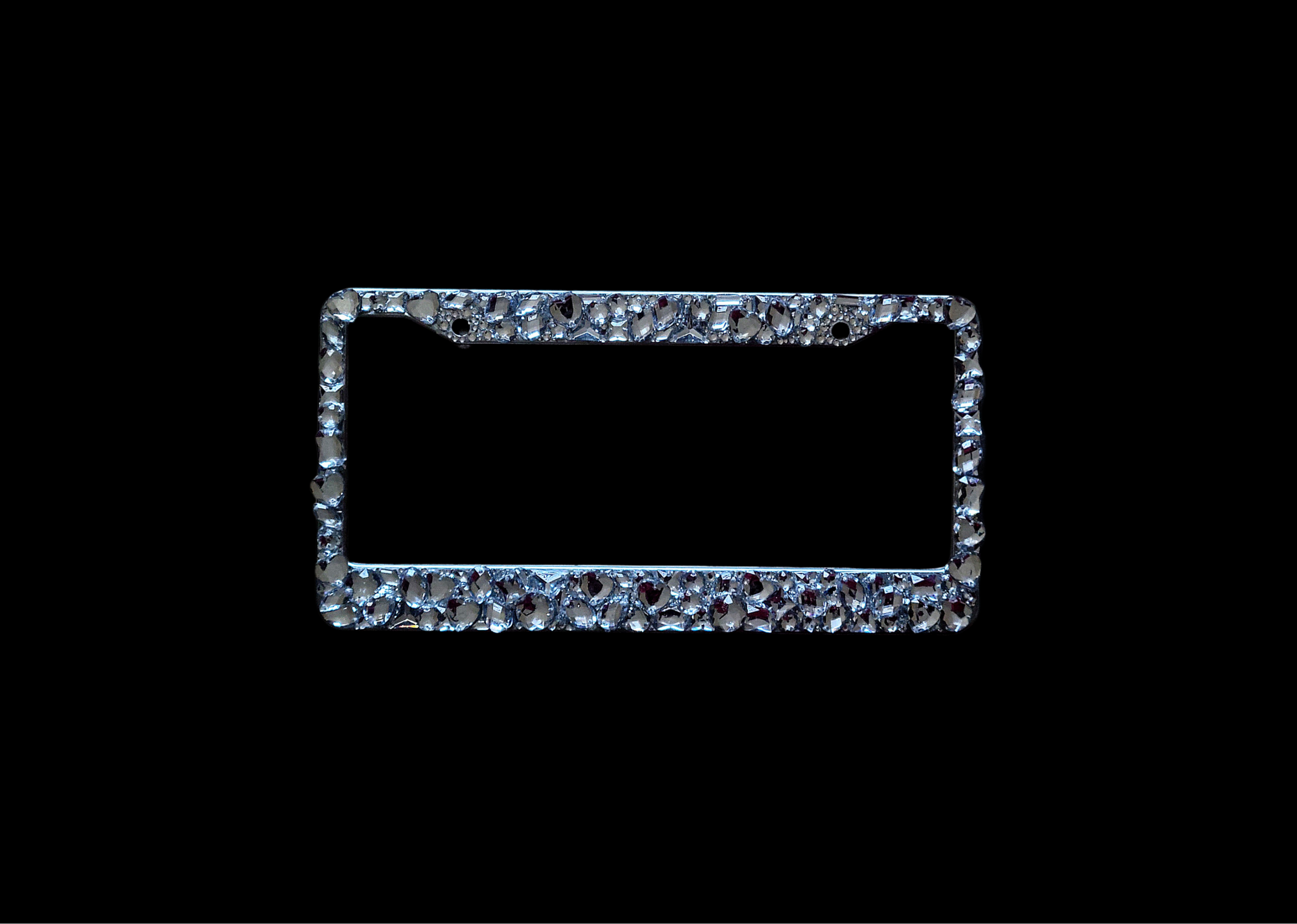 The O.G. "Double Decker" Crystal Luxury Custom License Plate Frame