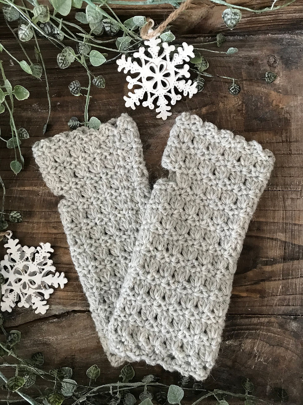 Pulswärmer Damen Perlgrau