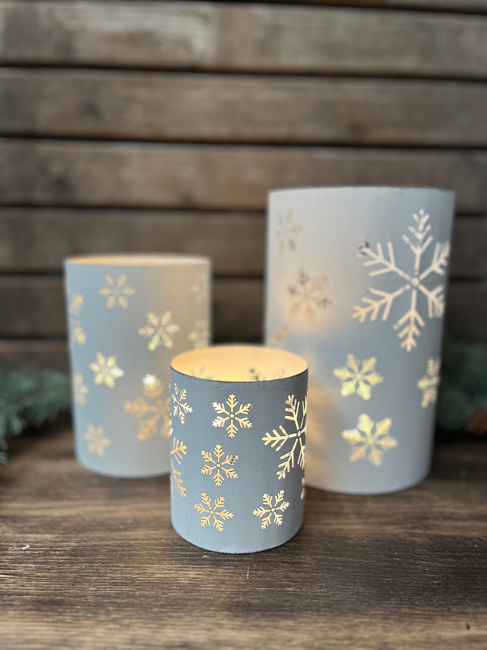 Miniaturbild: Windlicht Snowflake