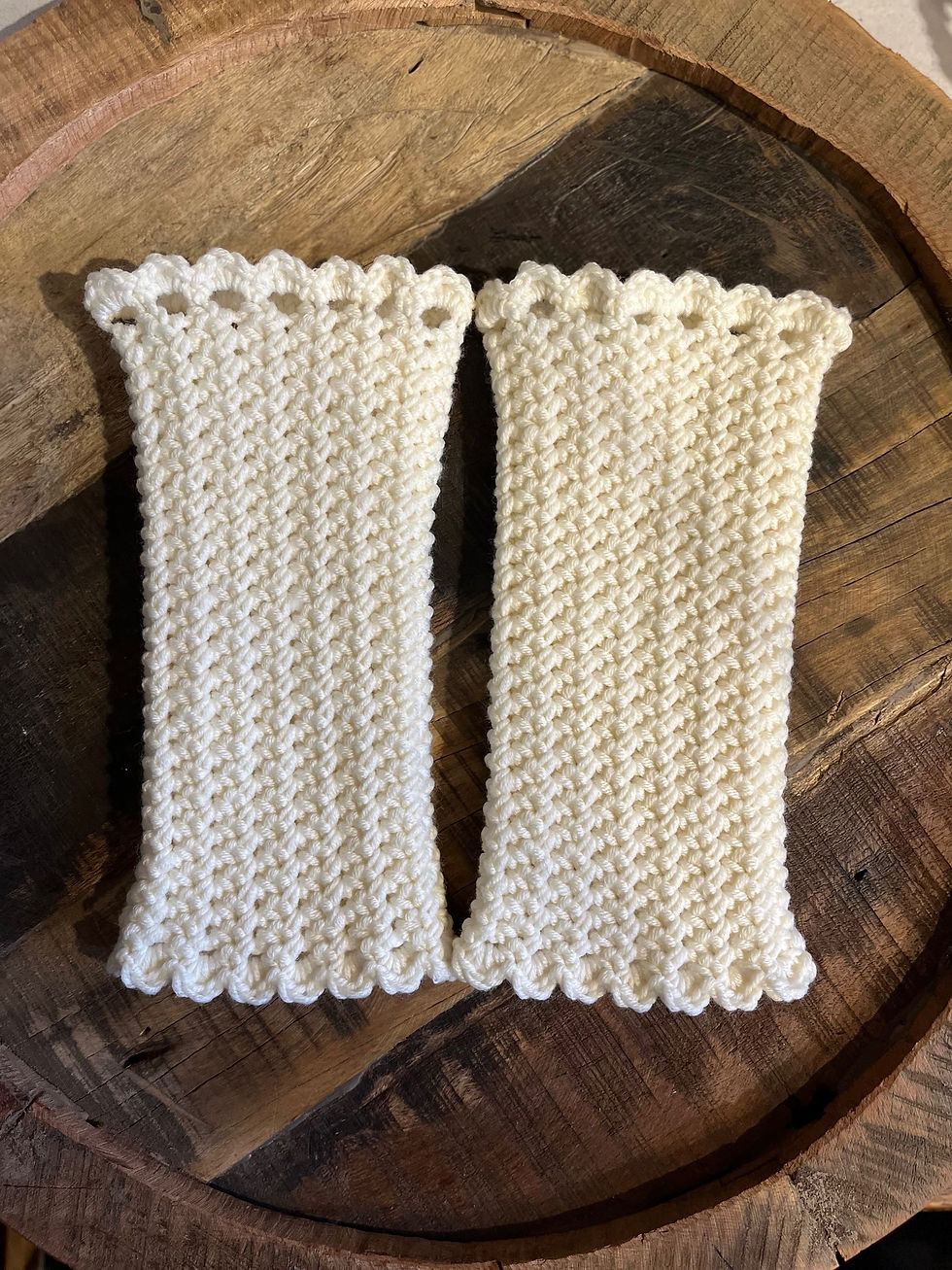 Miniaturbild: Pulswärmer Merino -  Crèmeweiss