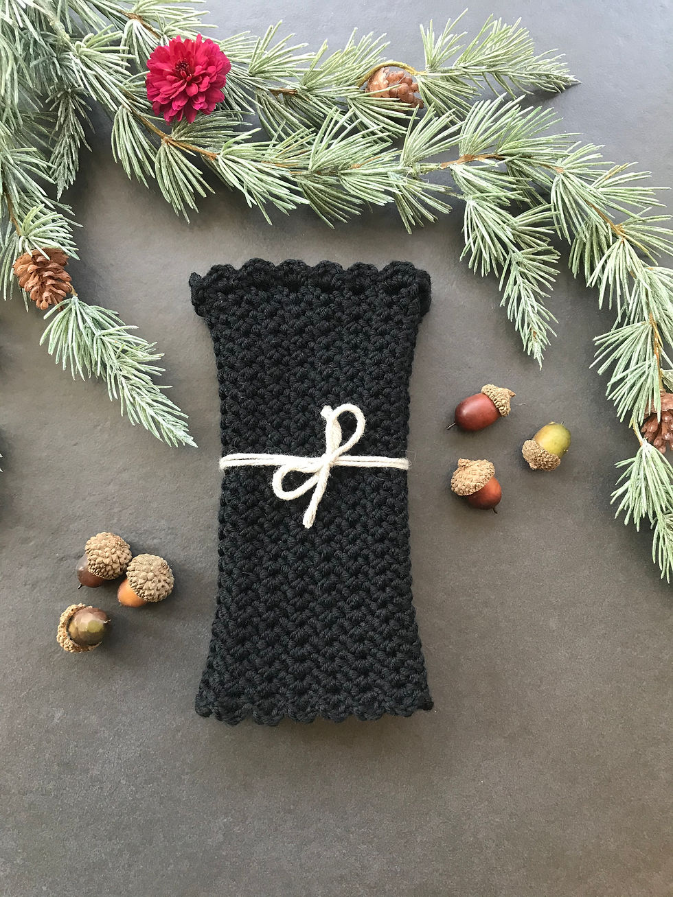 Miniaturbild: Pulswärmer Merino - Schwarz
