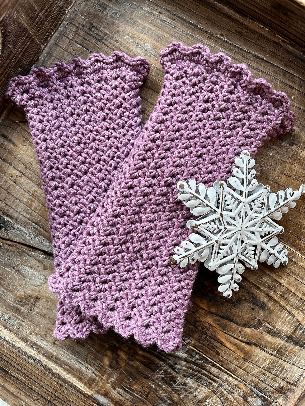 Pulswärmer Merino - Lila Hilla