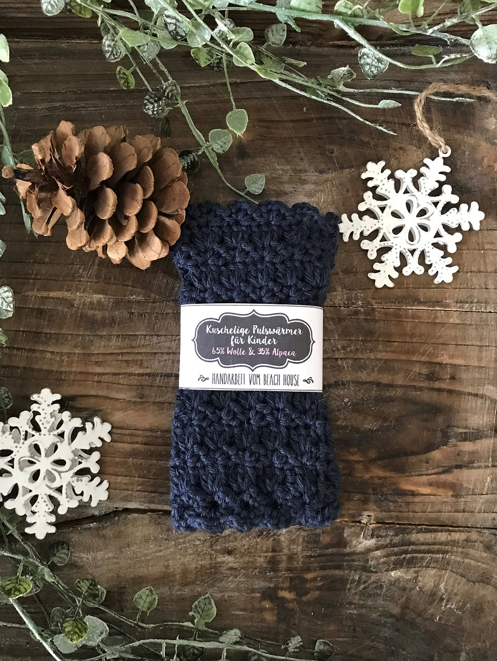 Pulswärmer Kids Dunkelblau