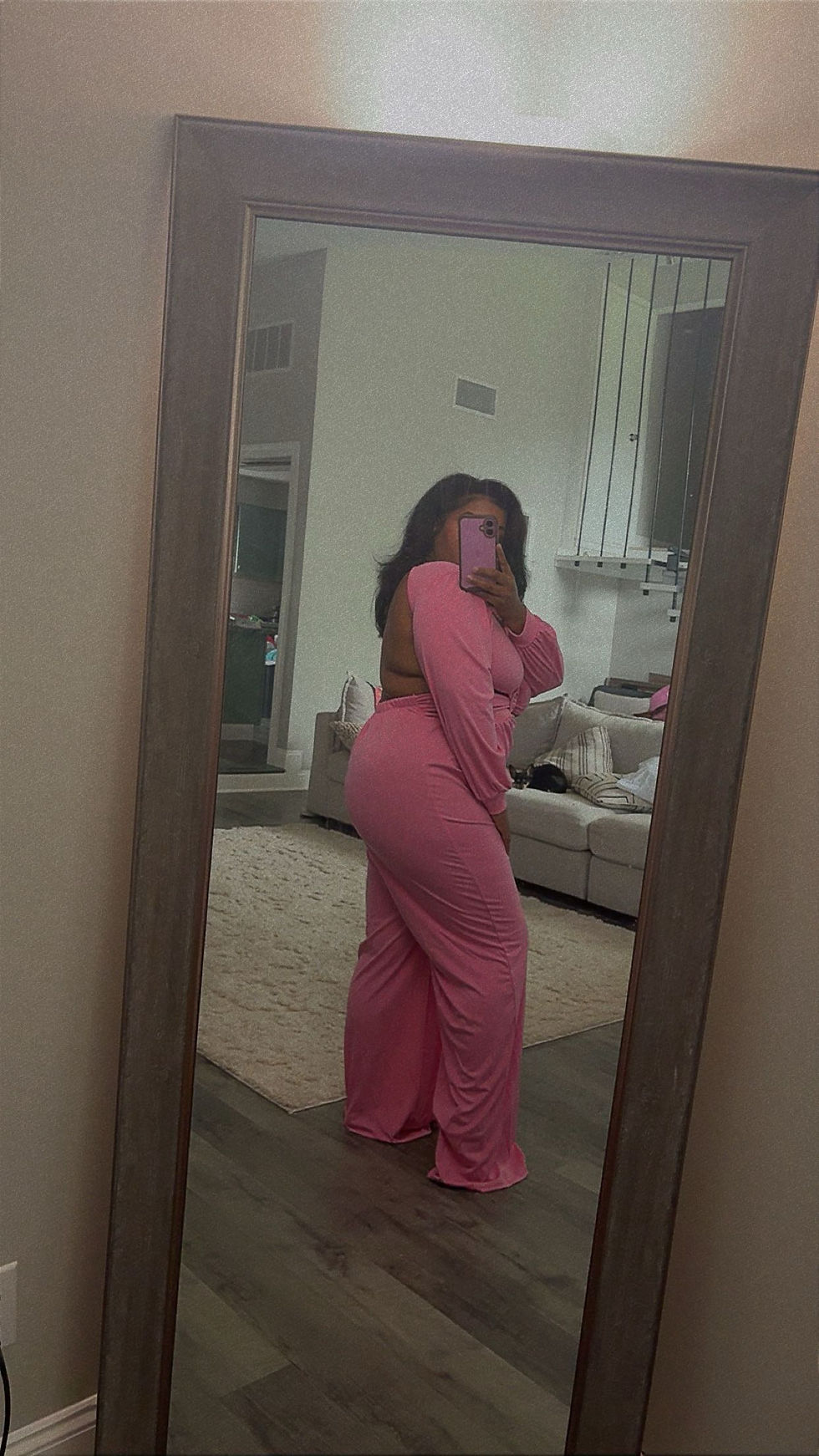 Thumbnail: Pink Paradise Cut out Jumpsuit 