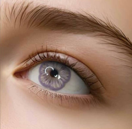 Thumbnail: Purple Color Floral Lenses