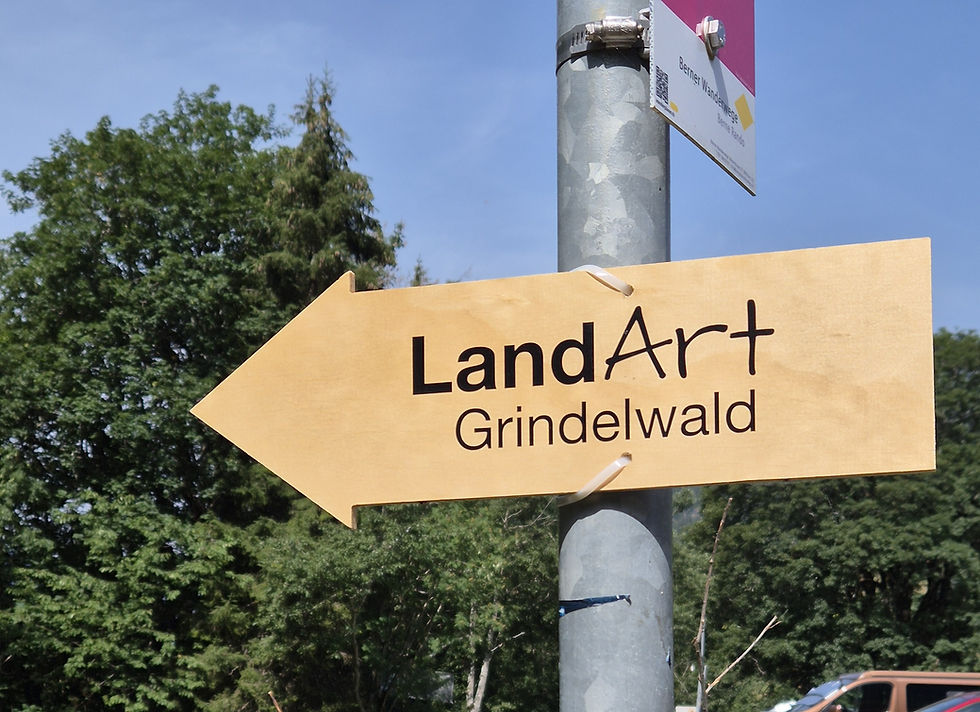 Besuch am Landartfestival in Grindelwald