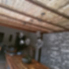 Forro de bambu roliço