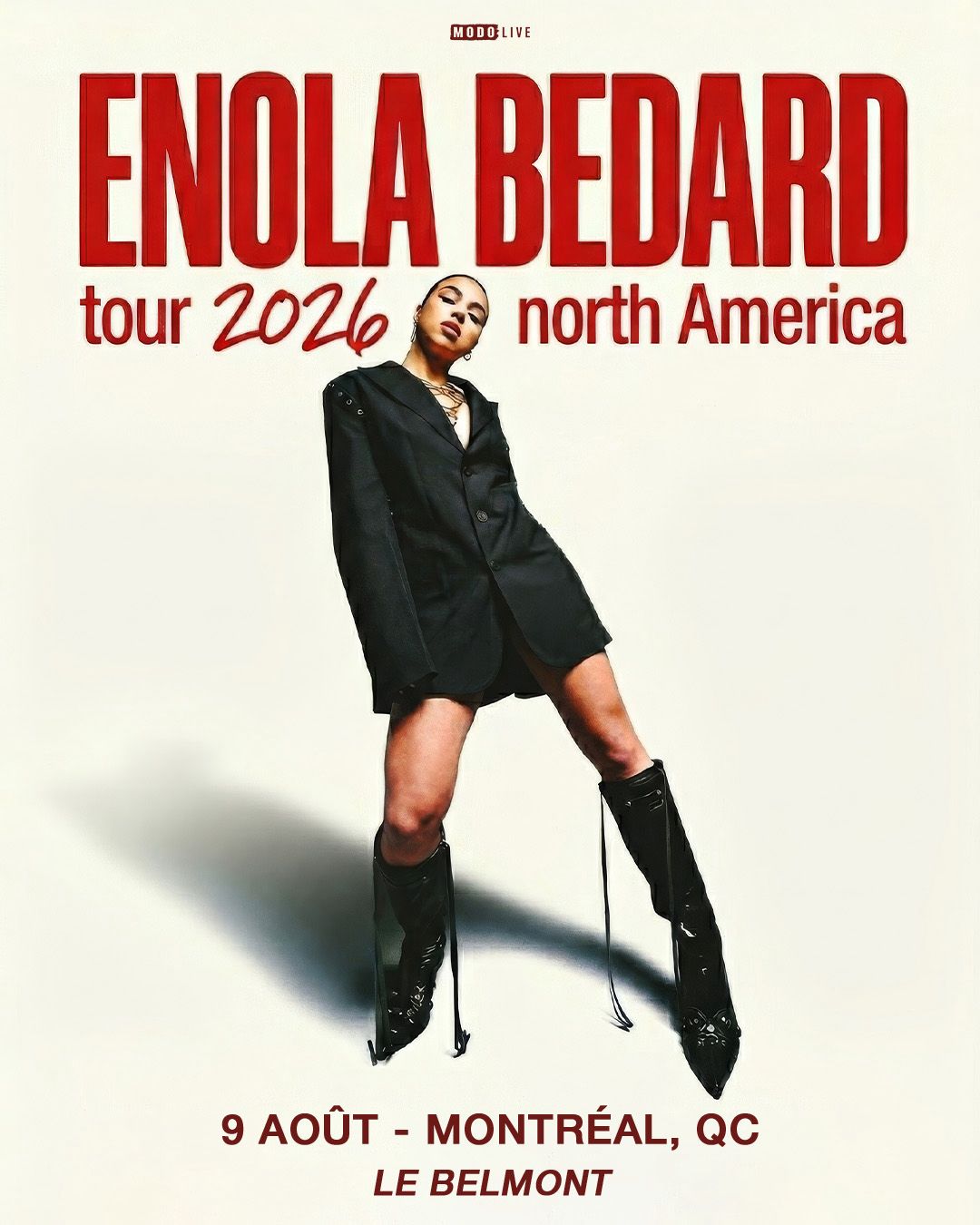 Enola Bedard - North America Tour 2026 at Le Belmont
