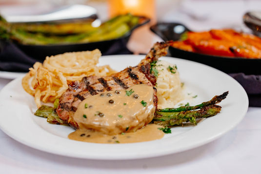 pork chop with asparagus 