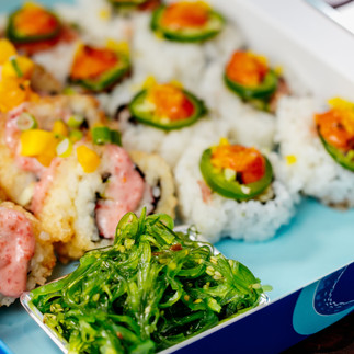 Sushi from Rolli in The Garage Food Hall, perfect dish for date night