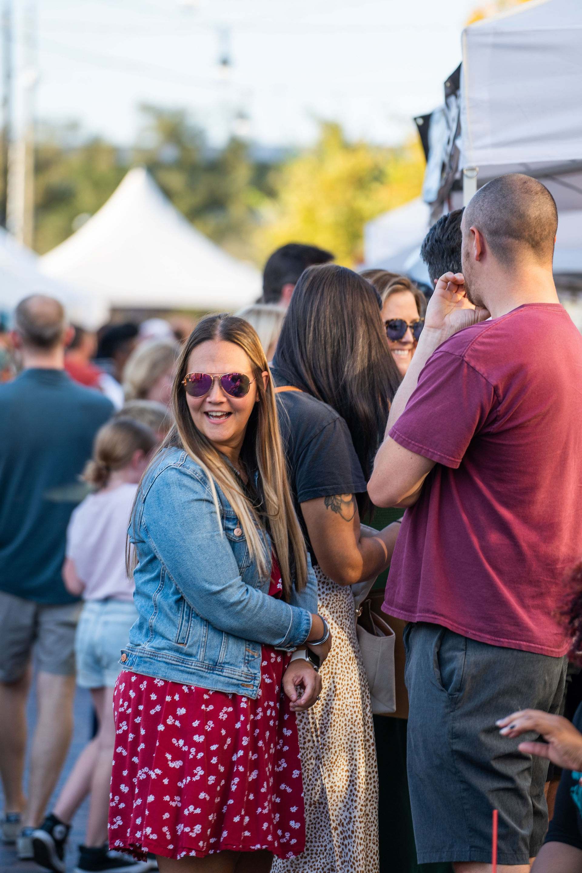 Guests enjoying Bottleworks Market on Carrollton Ave