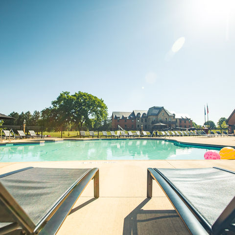 Beloit Club pool deck and lounge chairs 