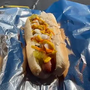 Hot Dog from Foy's Franks at The Warehouse Food Hall in downtown Boise, Idaho