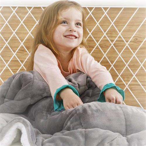 4.5kg sherpa weighted blanket unisex Sensory Playhouse