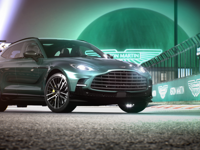 Aston Martin illuminates the FORMULA 1 Heineken Silver Las Vegas Grand Prix