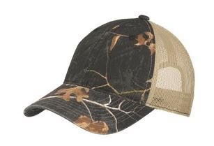 Thumbnail: Port Authority® Unstructured Camouflage Mesh Back Cap. C929 - Embroidered
