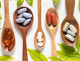 Premium supplements are shown, underscoring the dietitian's expertise in offering personalized supplement recommendations