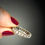 Miniature : Alliance américaine or blanc 18k et diamants