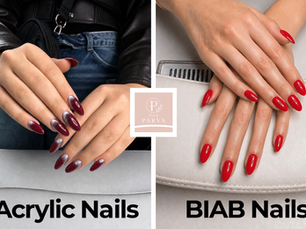 BIAB nails vs acrylic nails comparison at Nails by Parva Manchester