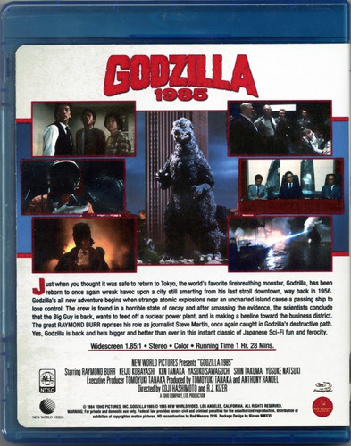 Godzilla 1985 DVD BD | Wrestling DVDs R Us