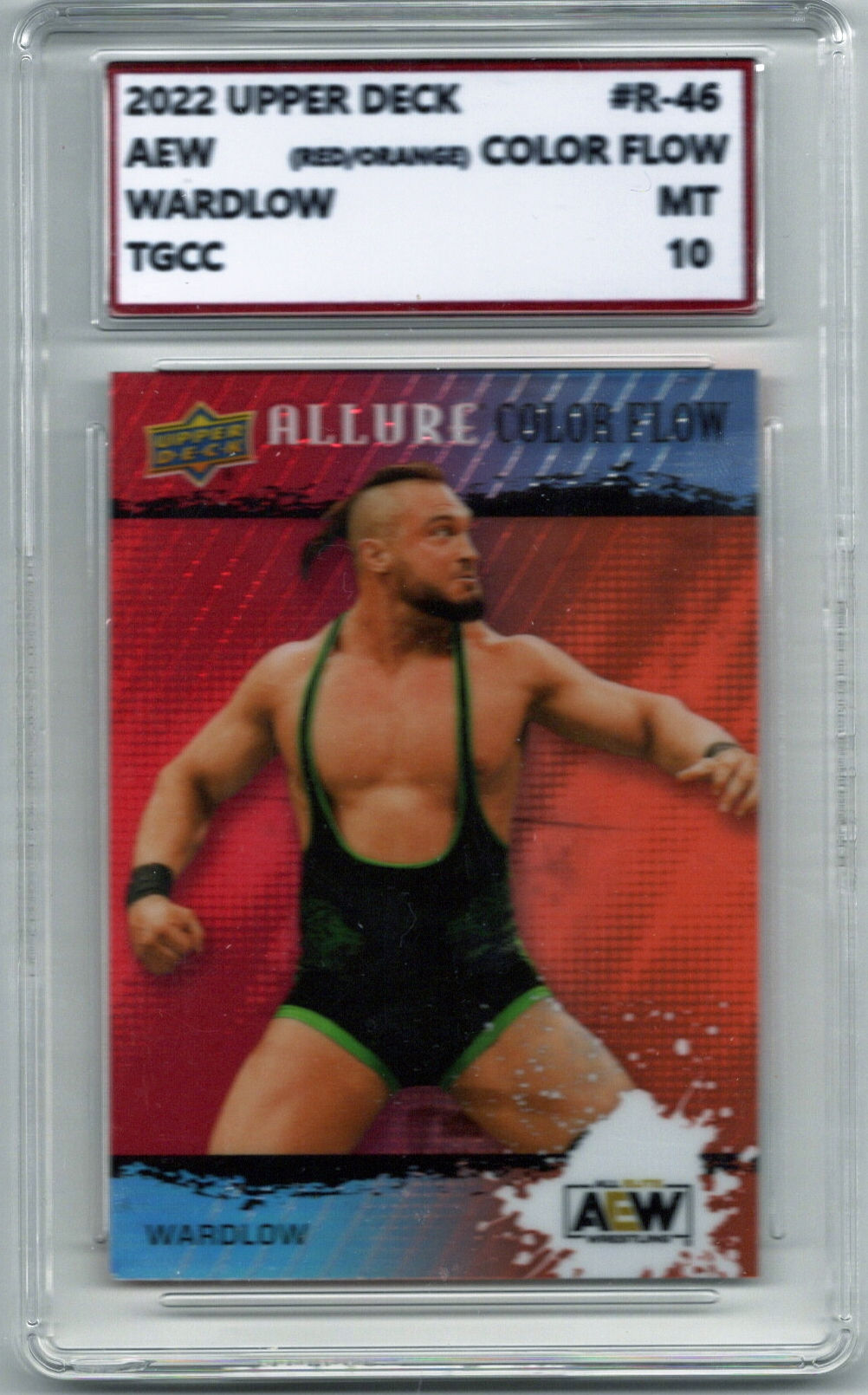 AEW 2022 Upper Deck Allure Wardlow Color Flow