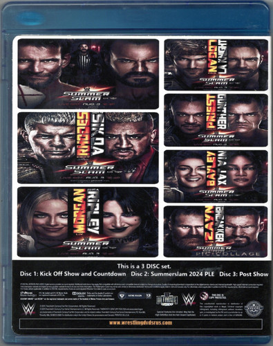 WWE Summerslam 2024 DVD BD UE | Wrestling DVDs R Us