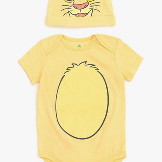 Disney Cosplay Baby Bodysuit and Hat Set Newborn to Infant Sizes (Newborn - 24 Months)