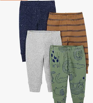 Simple Joys by Carter's Unisex Babies' Pant, Pack of 4