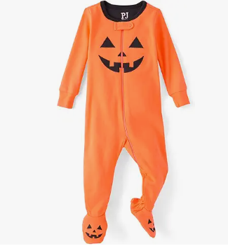 The Children's Place Baby and Toddler, Halloween Pumpkin Pajamas, Cotton