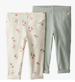little planet by carter's Baby 2-Pack Terry Pants Made with Organic Cotton