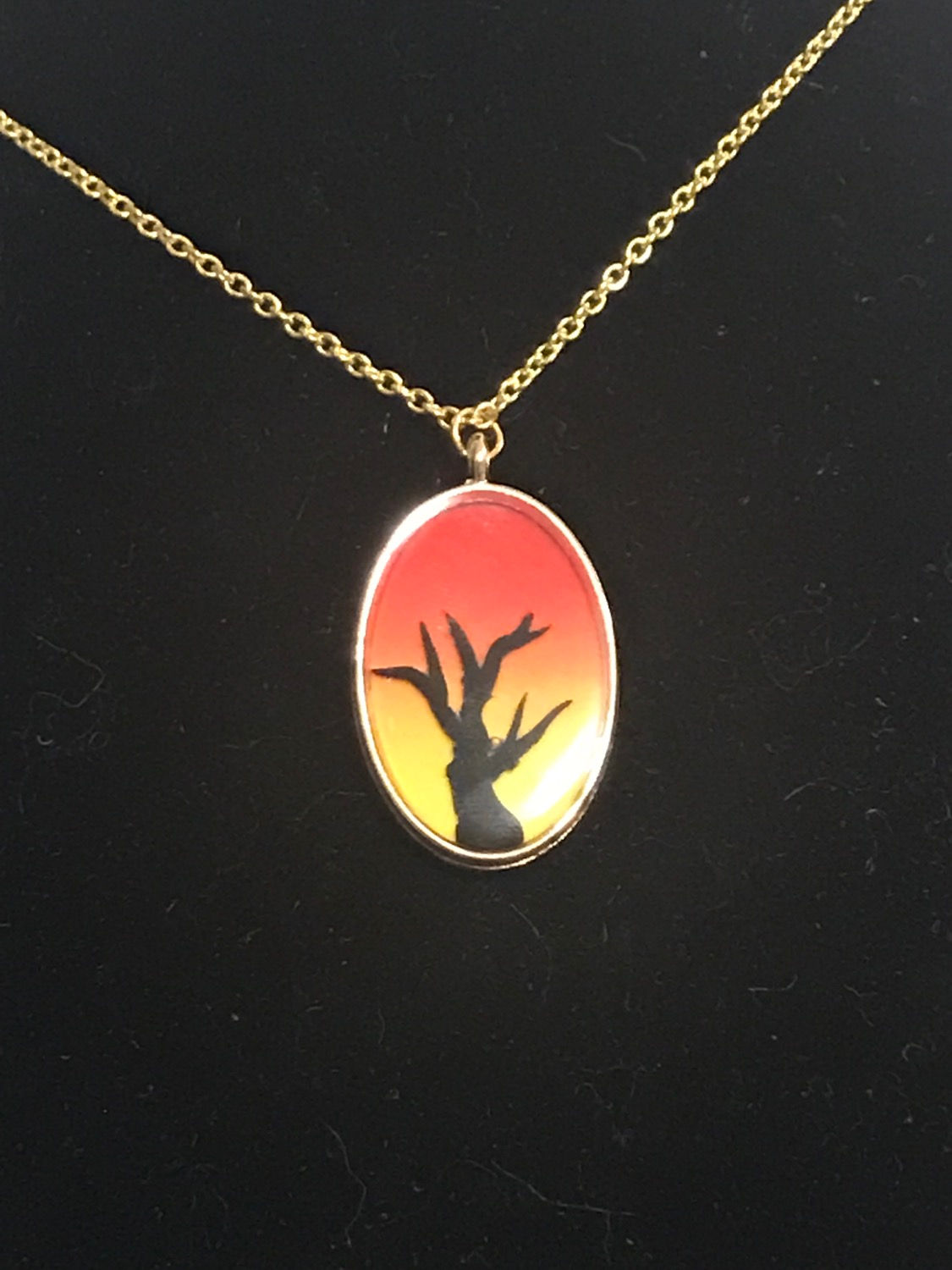 Sunset Silhouette necklace
