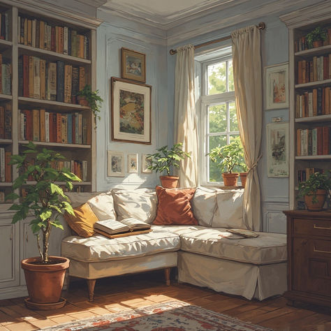 Fantasy: Reading Room vs. Affordable Reality: Reading Nook