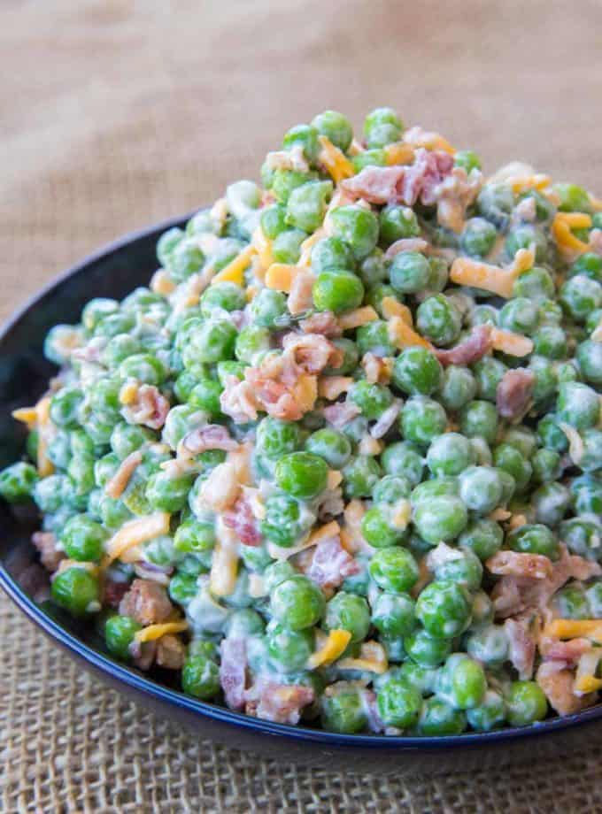 No, this fancy picture isn't of my pea salad. I stole it off the internet. Doh!