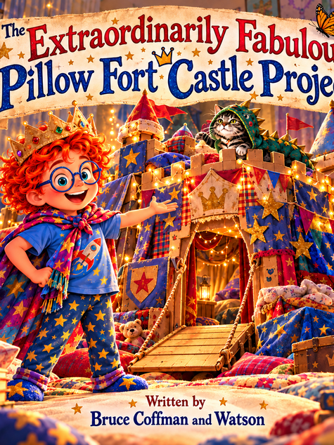 The Extraordinarily Fabulous Pillow Fort Castle Project Illustrated Children's Book About Friendship Is Here. The Cat Has Resigned.