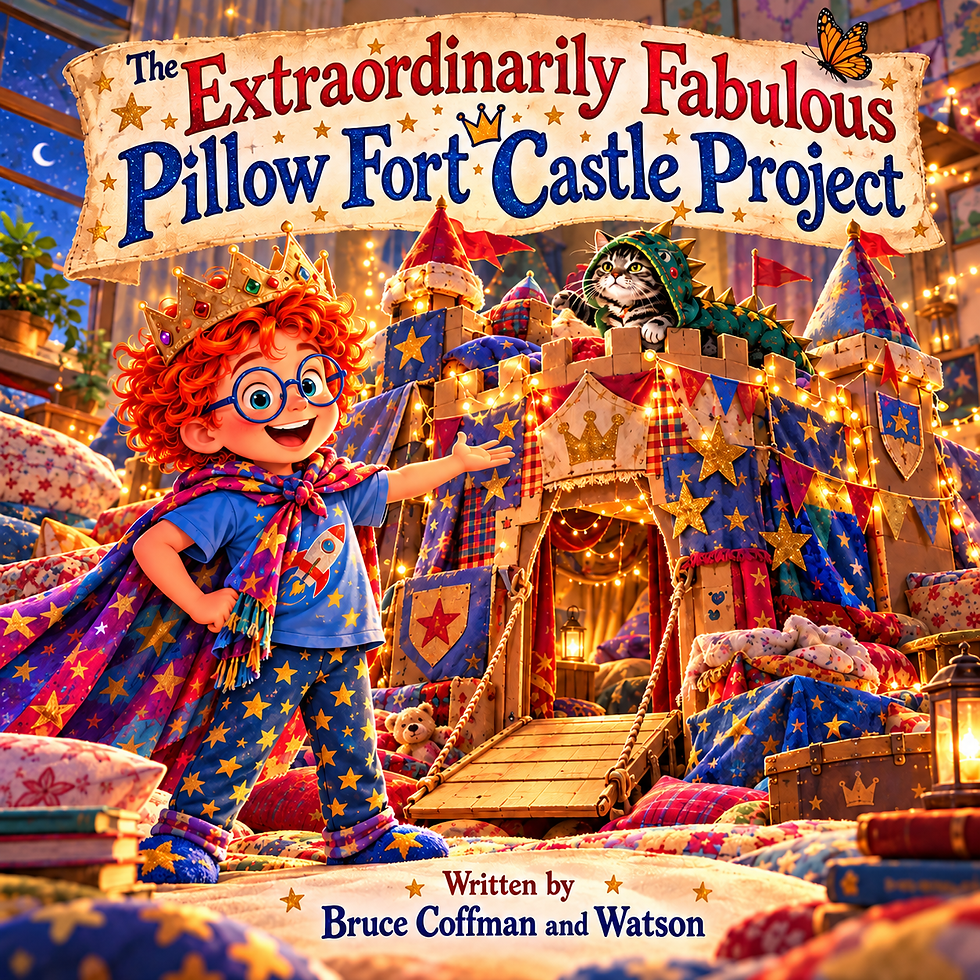 The Extraordinarily Fabulous Pillow Fort Castle Project Illustrated Children's Book About Friendship Is Here. The Cat Has Resigned.