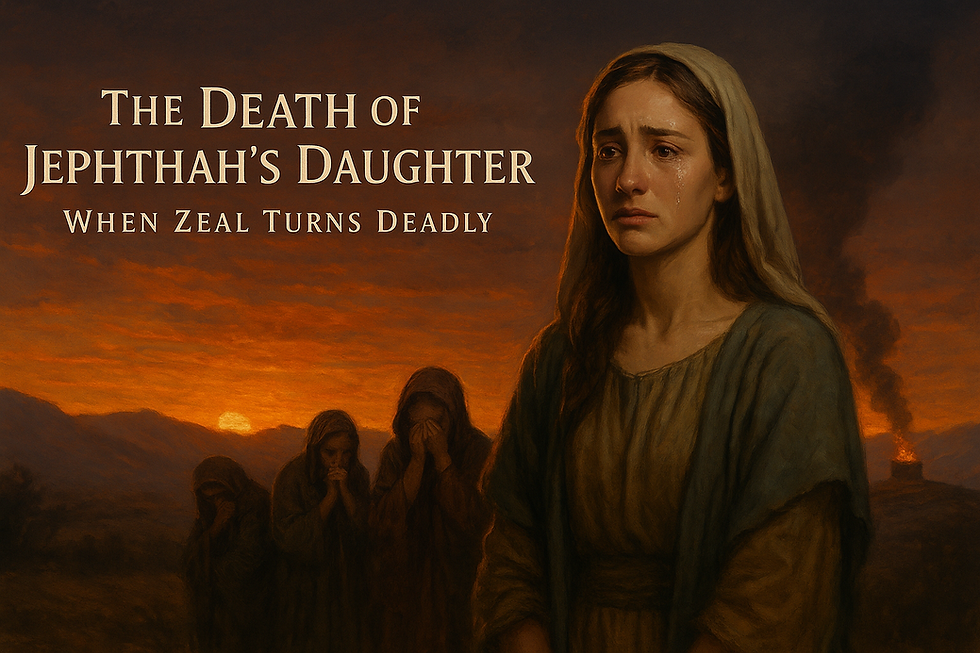 The Death of Jephthah’s Daughter: A Tragedy of Zeal Without Knowledge
