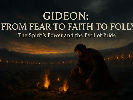 Gideon: From Fear to Faith to Folly