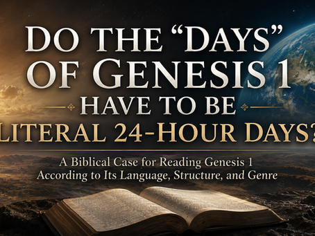 Do the “Days” of Genesis 1 Have to Be Literal 24-Hour Days?