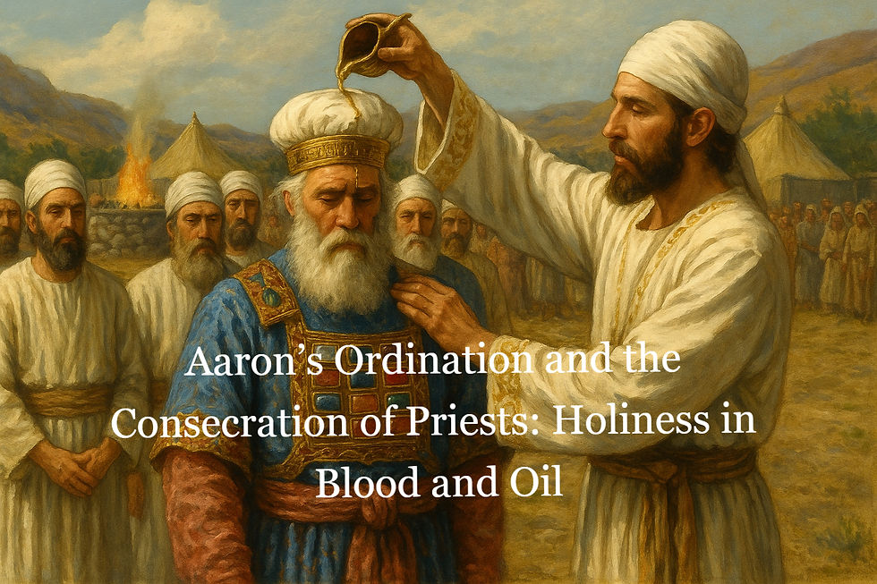 Aaron’s Ordination and the Consecration of Priests: Holiness in Blood and Oil