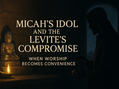 Micah’s Idol and the Levite’s Compromise: When Worship Becomes Convenience